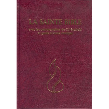Bible Scofield bordeaux rigide 15336