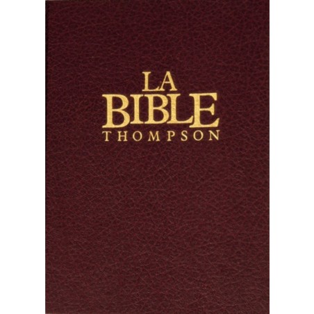 Bible rigide Thompson "La Colombe" (Avec onglets)