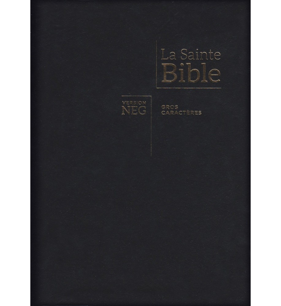 BIBLE Gros caractères - Souple tranche or et onglets