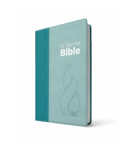 Bible compacte souple, bleu lagon ciel 11247