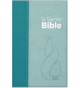 Bible compacte souple, bleu lagon ciel 11247