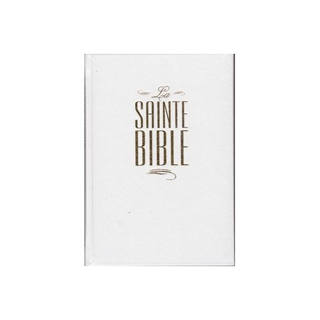 Bible blanche rigide