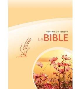 Bible Semeur rigide jaune fleurs