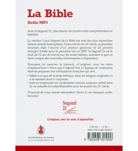 CD BIBLE audio Segond21...