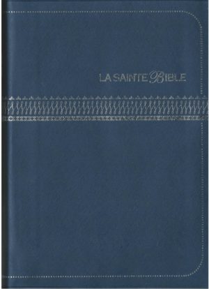 BIBLE Gros caractères Segond vinyle bleu