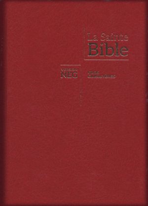 BIBLE GROS CARACTÈRES rigide bordeaux
