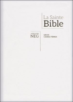 BIBLE Gros caractères - Blanc souple tranche or