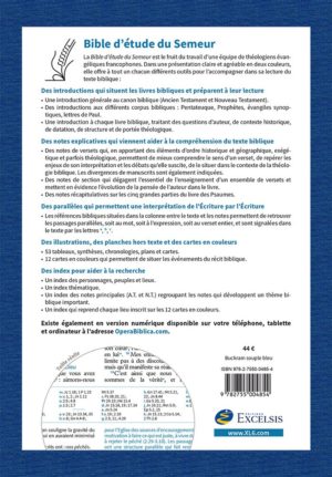 Bible d’étude Semeur - Souple bleue