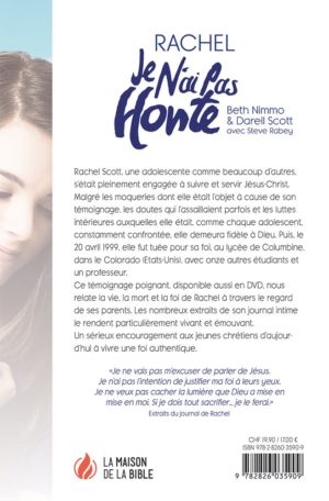 Je n'ai pas honte - Rachel (livre)
