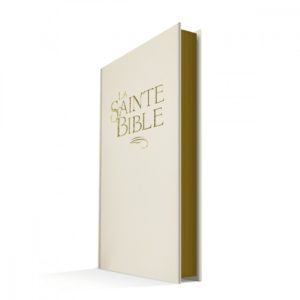 BIBLE CONFORT RIGIDE BLANC, TRANCHE OR 904