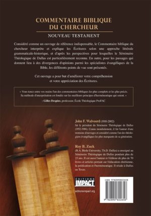 Commentaire biblique du chercheur - Nouveau Testament