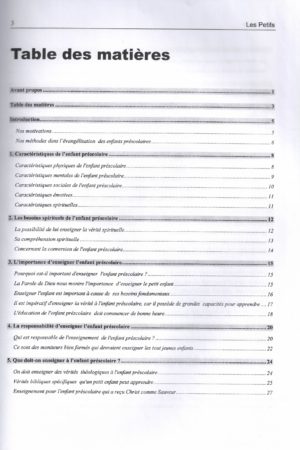 LES PETITS (préscolaires)