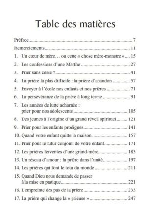 LA PRIERE D'UNE MERE Cheri Fuller