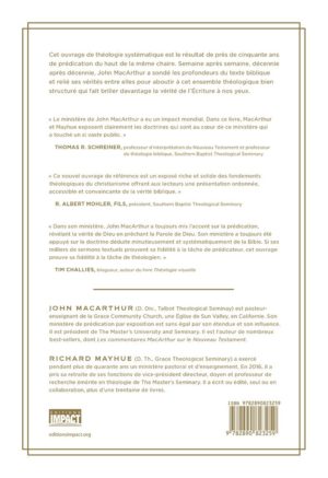 THEOLOGIE SYSTEMATIQUE MacArthur