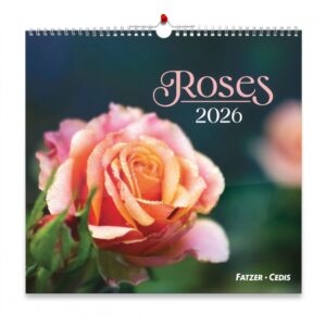 Calendrier "Roses" grand format 2026