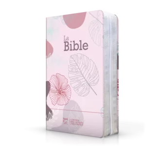 Bible Segond 21 compacte (premium style) couverture souple toilée couleur rose bonbon, avec fermeture éclair