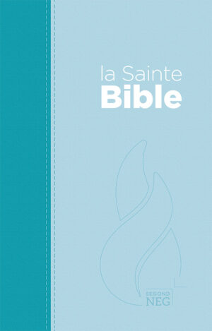 Bible NEG compacte souple toile duo bleu lagon et bleu ciel 11287