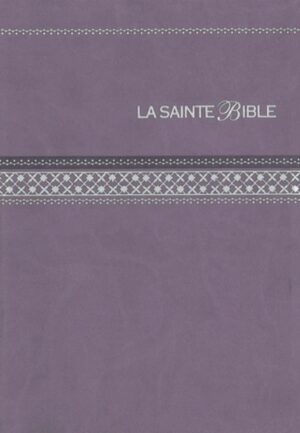 BIBLE Gros caractères Segond similicuir parme, tranche argent 1063